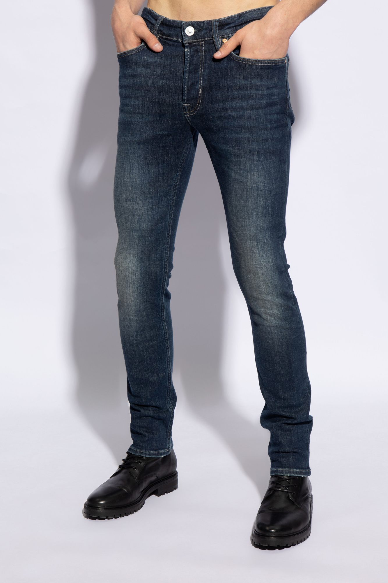 AllSaints 'Cigarette' raw edge jeans